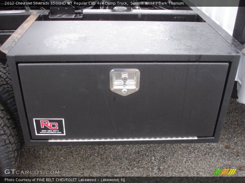 Summit White / Dark Titanium 2012 Chevrolet Silverado 3500HD WT Regular Cab 4x4 Dump Truck