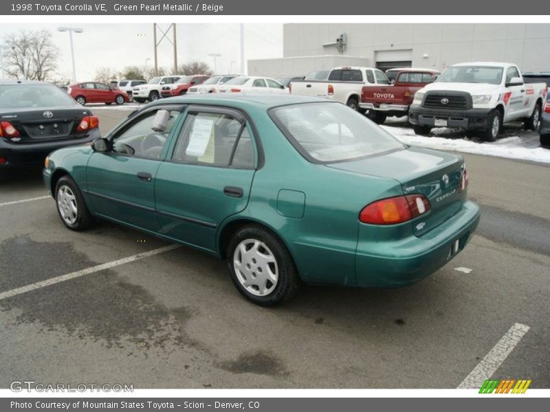 Green Pearl Metallic / Beige 1998 Toyota Corolla VE