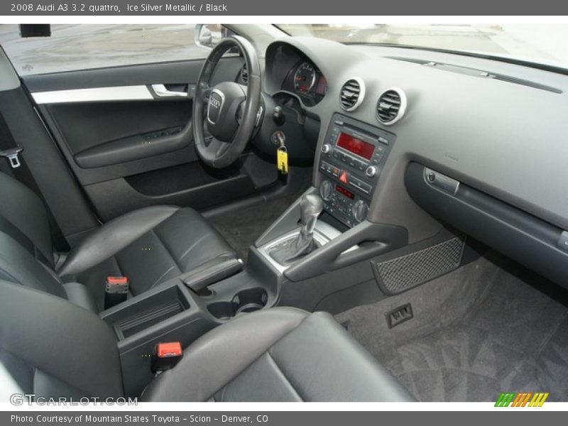 Ice Silver Metallic / Black 2008 Audi A3 3.2 quattro