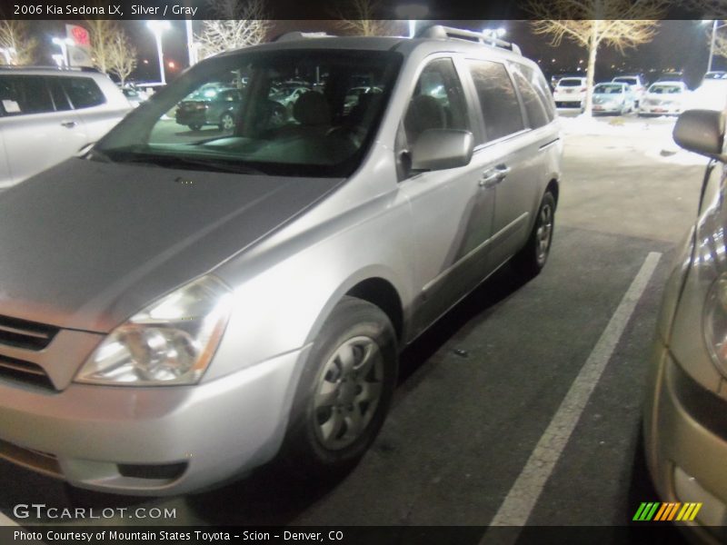 Silver / Gray 2006 Kia Sedona LX