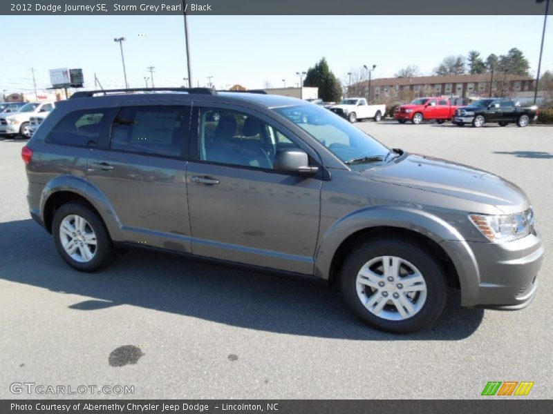 Storm Grey Pearl / Black 2012 Dodge Journey SE