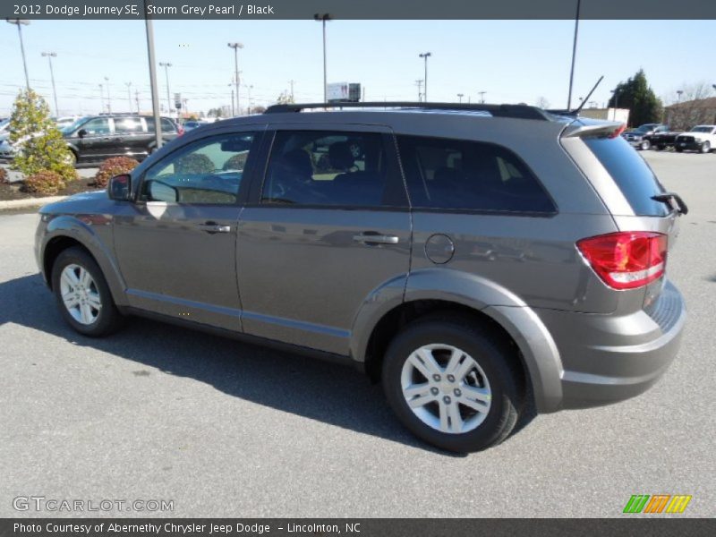 Storm Grey Pearl / Black 2012 Dodge Journey SE