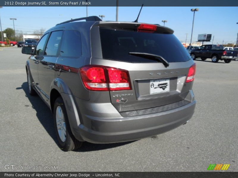 Storm Grey Pearl / Black 2012 Dodge Journey SE