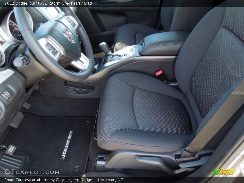 Storm Grey Pearl / Black 2012 Dodge Journey SE