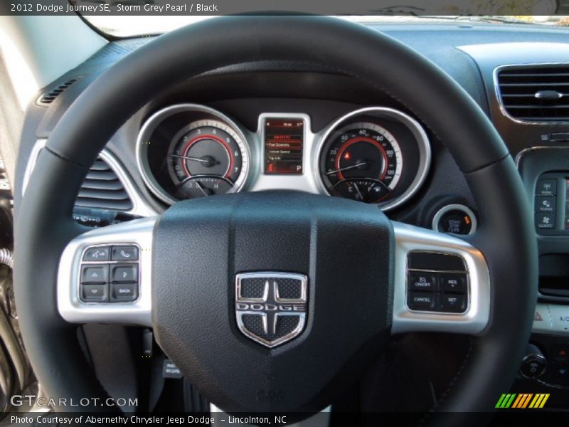 Storm Grey Pearl / Black 2012 Dodge Journey SE