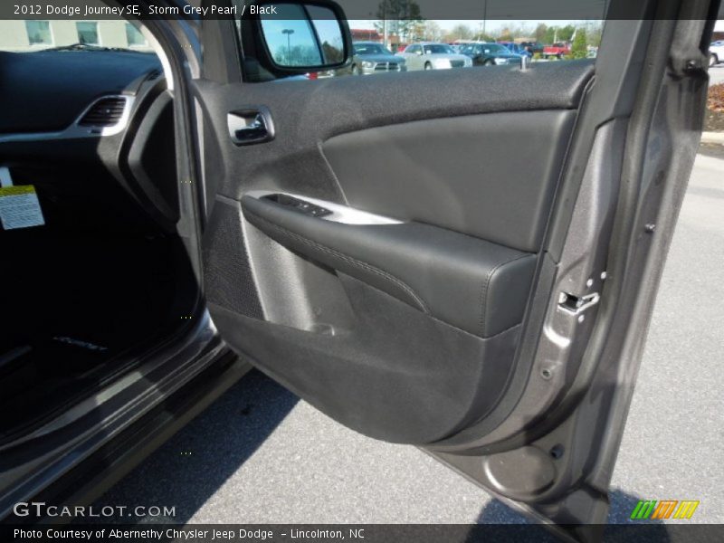 Storm Grey Pearl / Black 2012 Dodge Journey SE