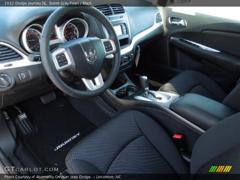Storm Grey Pearl / Black 2012 Dodge Journey SE