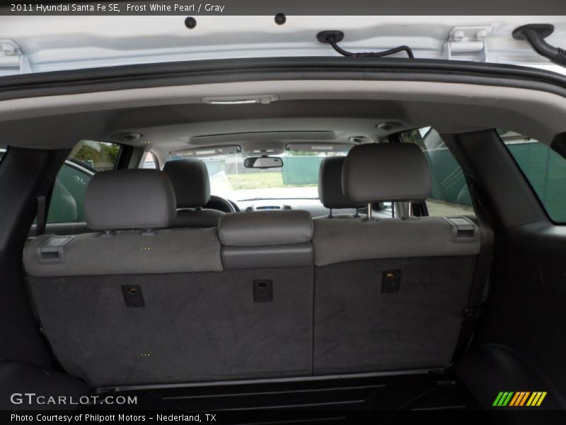 Frost White Pearl / Gray 2011 Hyundai Santa Fe SE