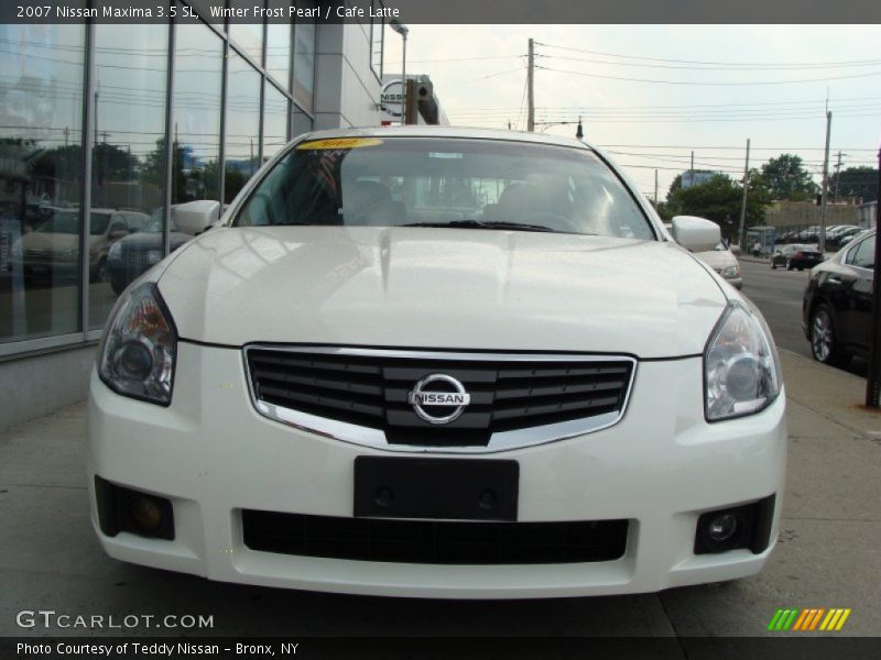 Winter Frost Pearl / Cafe Latte 2007 Nissan Maxima 3.5 SL