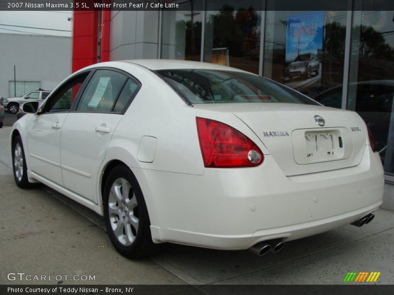 Winter Frost Pearl / Cafe Latte 2007 Nissan Maxima 3.5 SL