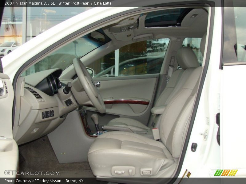 Winter Frost Pearl / Cafe Latte 2007 Nissan Maxima 3.5 SL