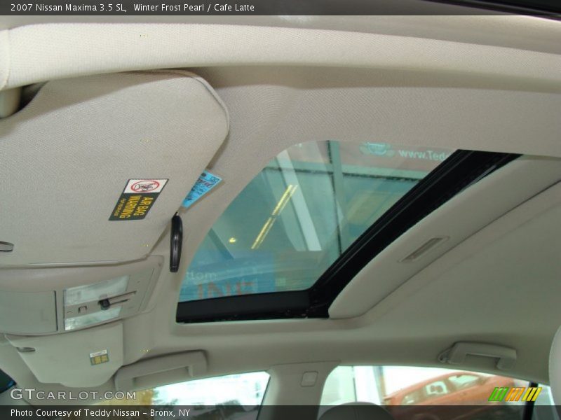 Winter Frost Pearl / Cafe Latte 2007 Nissan Maxima 3.5 SL