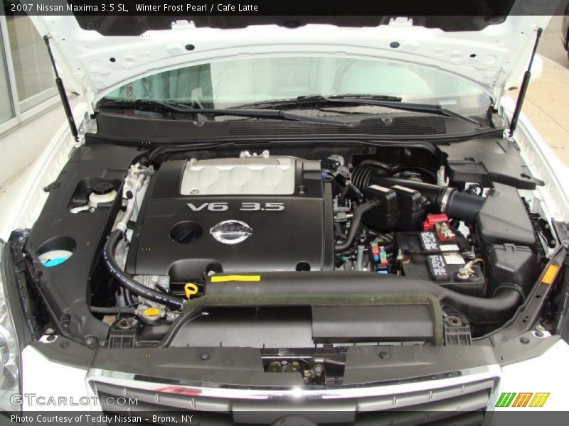Winter Frost Pearl / Cafe Latte 2007 Nissan Maxima 3.5 SL