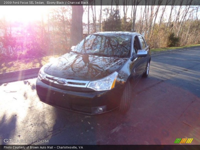 Ebony Black / Charcoal Black 2009 Ford Focus SEL Sedan