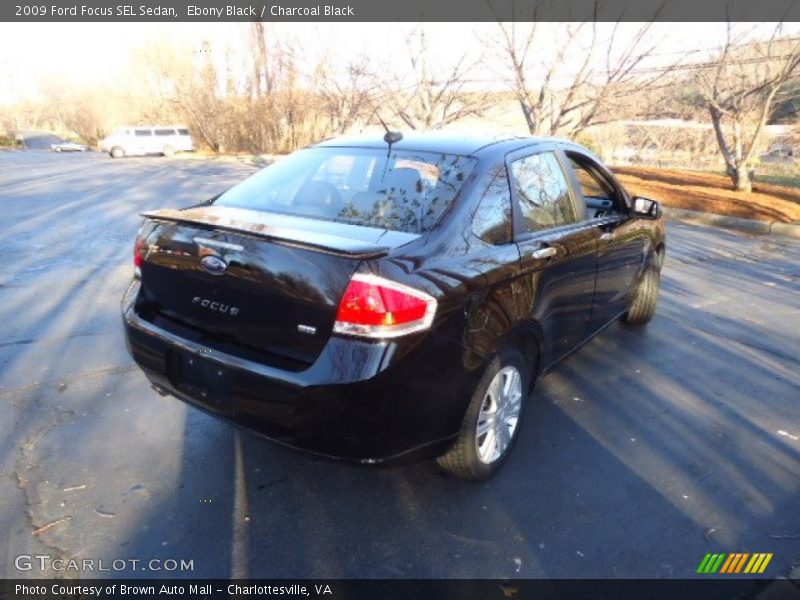 Ebony Black / Charcoal Black 2009 Ford Focus SEL Sedan