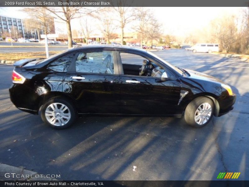 Ebony Black / Charcoal Black 2009 Ford Focus SEL Sedan