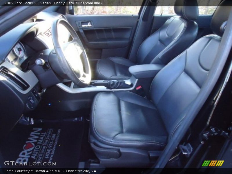 Ebony Black / Charcoal Black 2009 Ford Focus SEL Sedan