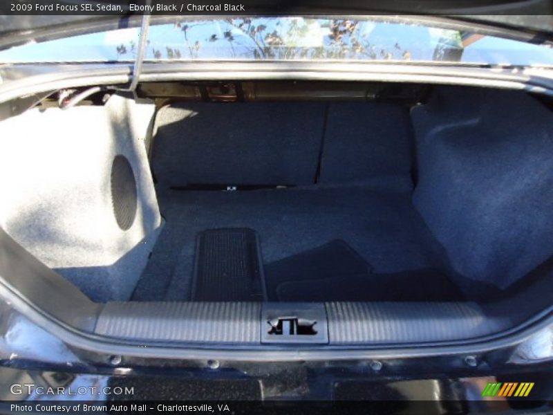 Ebony Black / Charcoal Black 2009 Ford Focus SEL Sedan