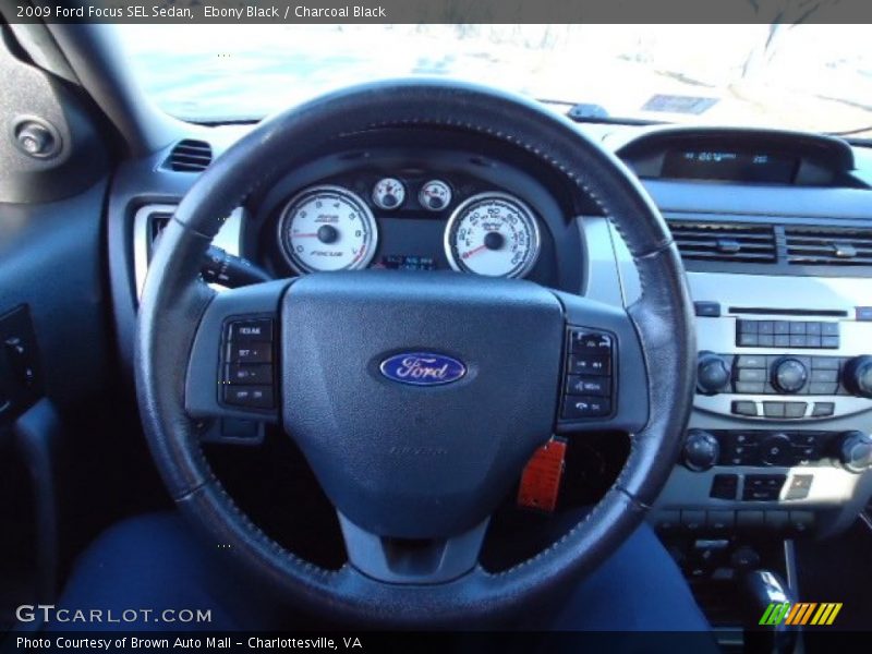 Ebony Black / Charcoal Black 2009 Ford Focus SEL Sedan