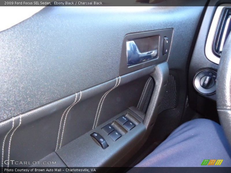 Ebony Black / Charcoal Black 2009 Ford Focus SEL Sedan