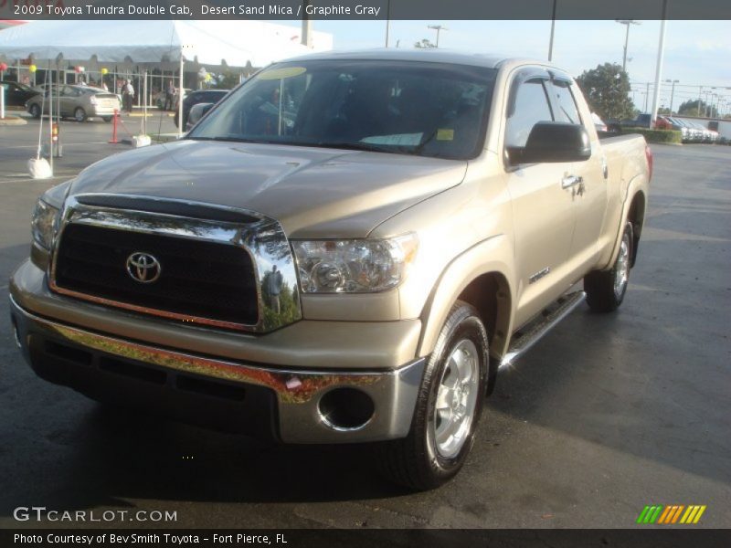 Desert Sand Mica / Graphite Gray 2009 Toyota Tundra Double Cab