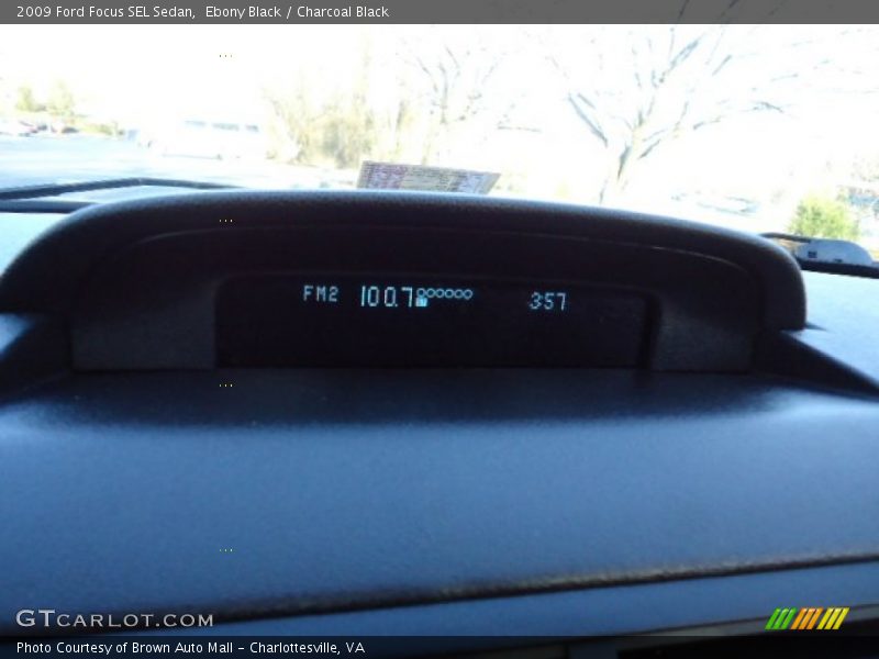 Ebony Black / Charcoal Black 2009 Ford Focus SEL Sedan