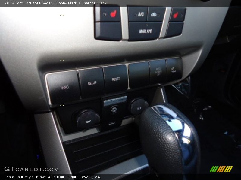 Ebony Black / Charcoal Black 2009 Ford Focus SEL Sedan