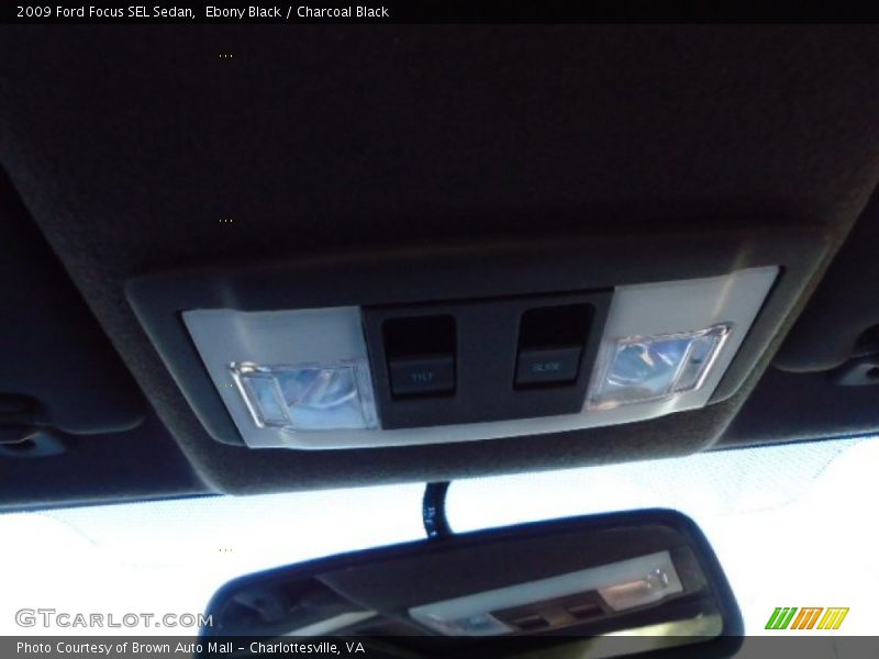 Ebony Black / Charcoal Black 2009 Ford Focus SEL Sedan
