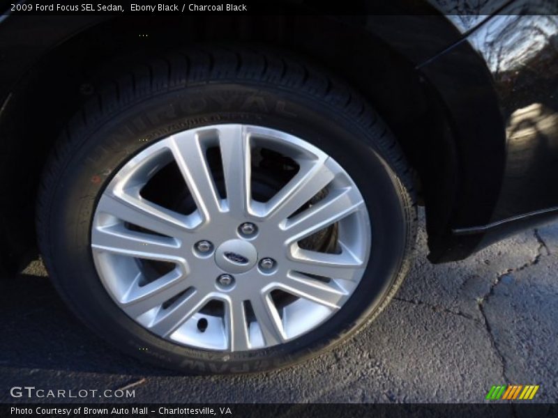 Ebony Black / Charcoal Black 2009 Ford Focus SEL Sedan