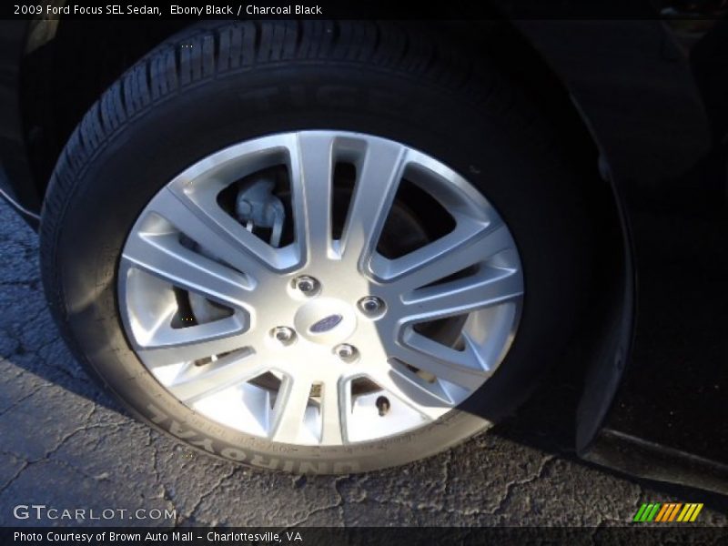 Ebony Black / Charcoal Black 2009 Ford Focus SEL Sedan