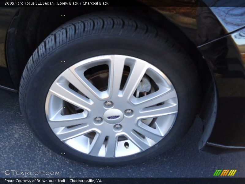 Ebony Black / Charcoal Black 2009 Ford Focus SEL Sedan