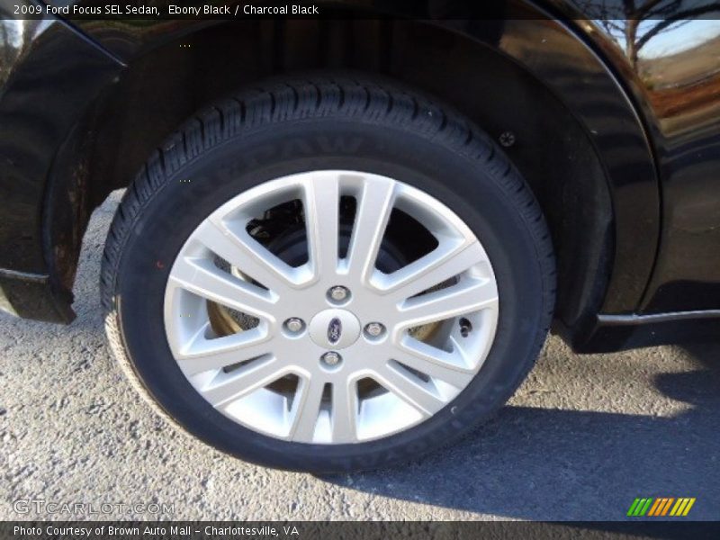 Ebony Black / Charcoal Black 2009 Ford Focus SEL Sedan