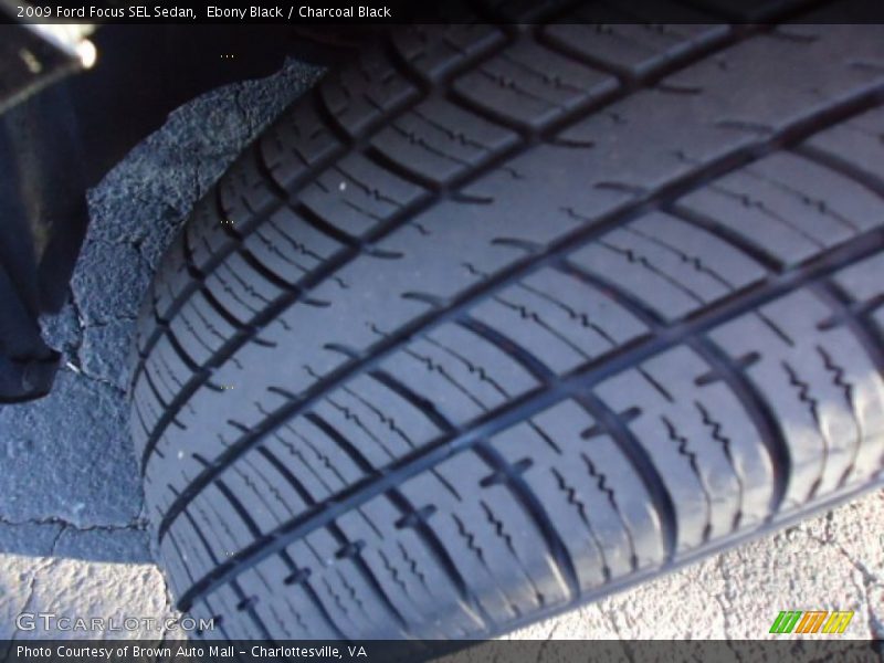 Ebony Black / Charcoal Black 2009 Ford Focus SEL Sedan