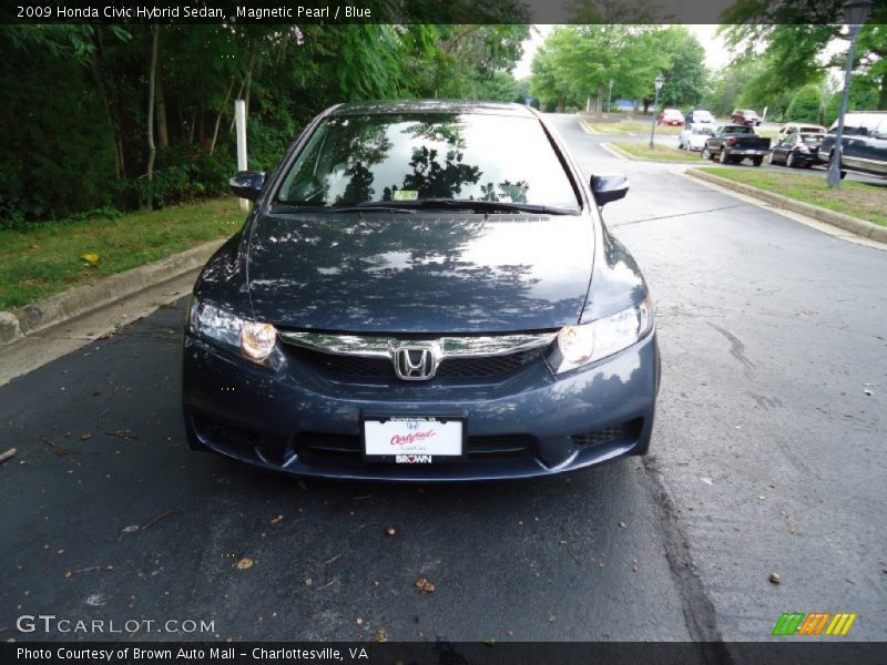 Magnetic Pearl / Blue 2009 Honda Civic Hybrid Sedan