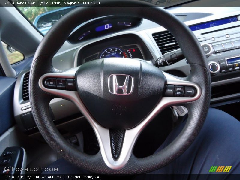 Magnetic Pearl / Blue 2009 Honda Civic Hybrid Sedan