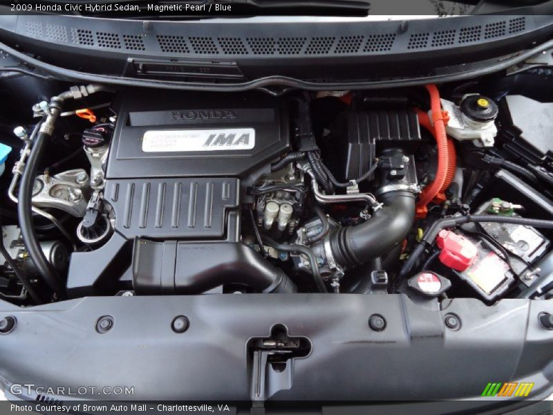 Magnetic Pearl / Blue 2009 Honda Civic Hybrid Sedan