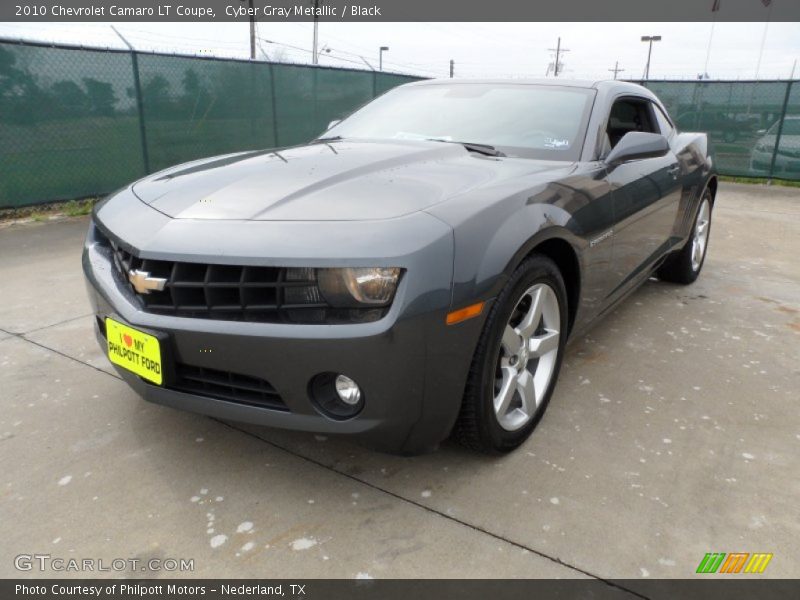 Cyber Gray Metallic / Black 2010 Chevrolet Camaro LT Coupe