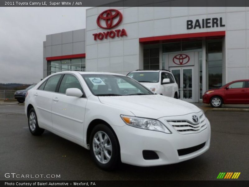 Super White / Ash 2011 Toyota Camry LE