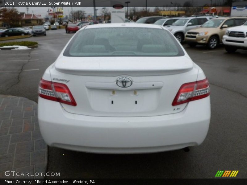 Super White / Ash 2011 Toyota Camry LE
