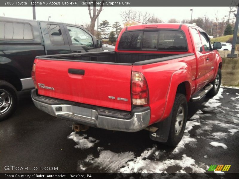 Radiant Red / Graphite Gray 2005 Toyota Tacoma V6 Access Cab 4x4