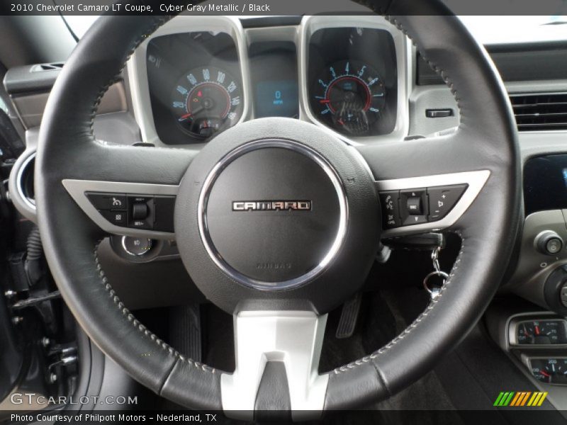 Cyber Gray Metallic / Black 2010 Chevrolet Camaro LT Coupe