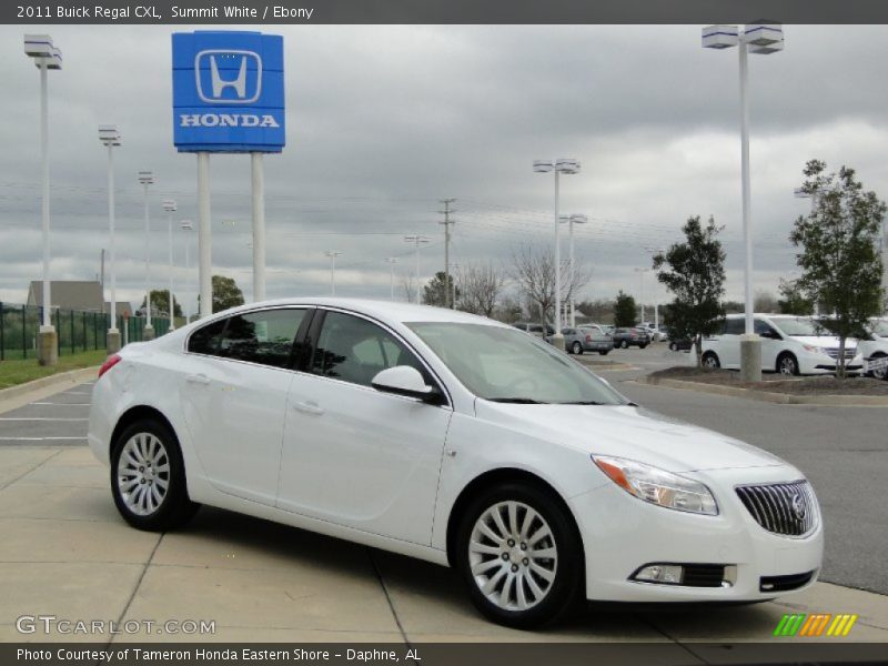 Summit White / Ebony 2011 Buick Regal CXL