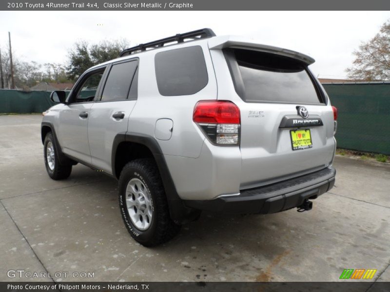 Classic Silver Metallic / Graphite 2010 Toyota 4Runner Trail 4x4