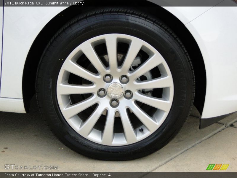Summit White / Ebony 2011 Buick Regal CXL