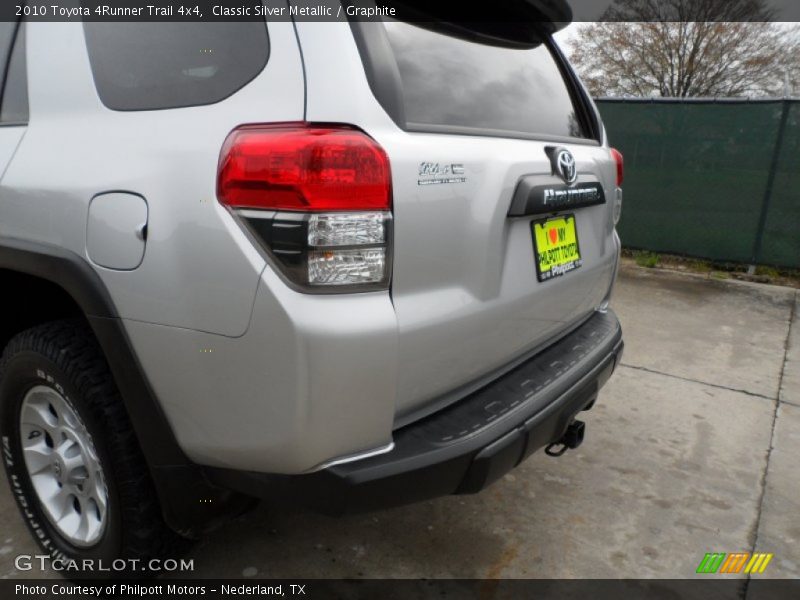 Classic Silver Metallic / Graphite 2010 Toyota 4Runner Trail 4x4