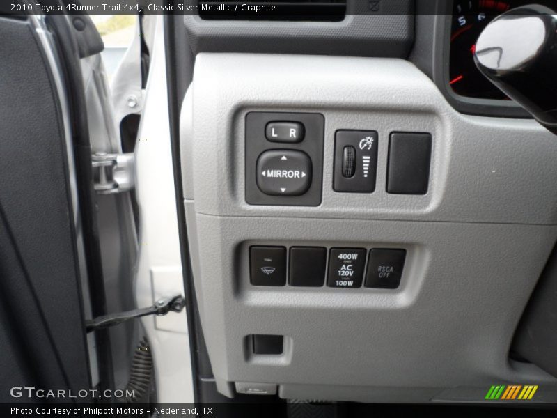Controls of 2010 4Runner Trail 4x4