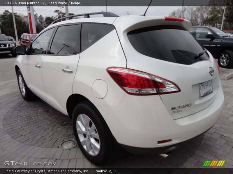 Pearl White / Beige 2012 Nissan Murano SV