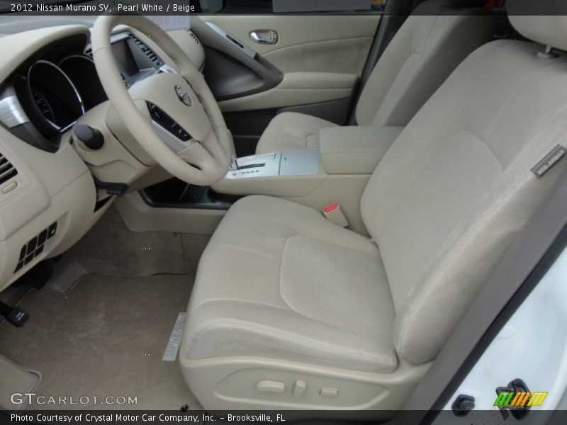 Pearl White / Beige 2012 Nissan Murano SV