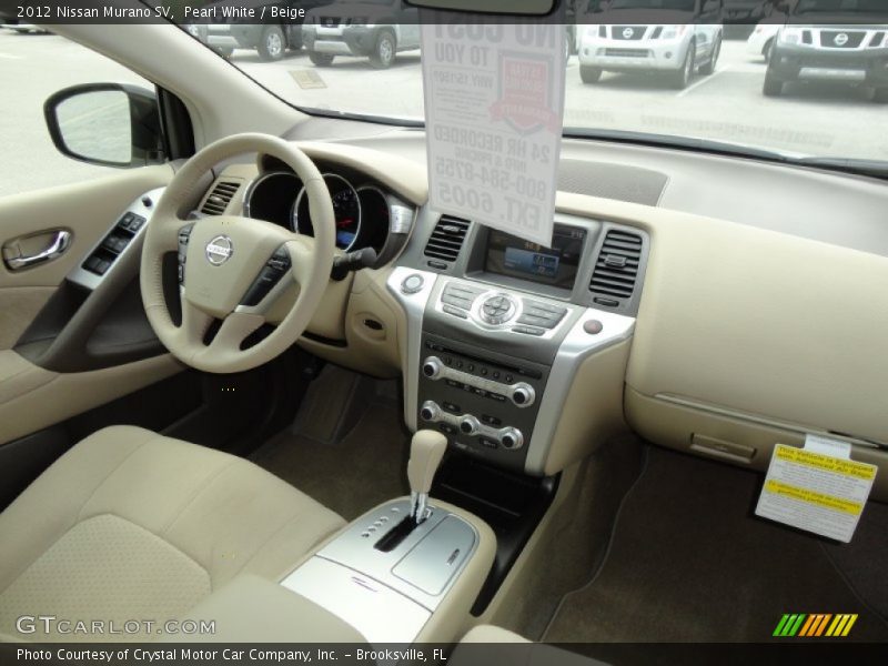 Pearl White / Beige 2012 Nissan Murano SV