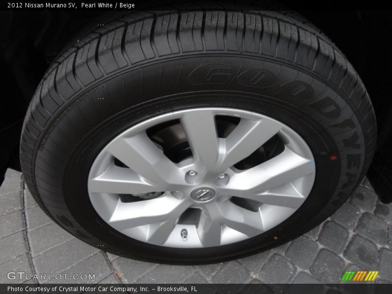 Pearl White / Beige 2012 Nissan Murano SV